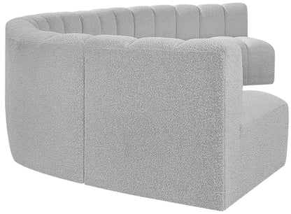 Zara Grey Boucle Fabric Modular Sofa S7B