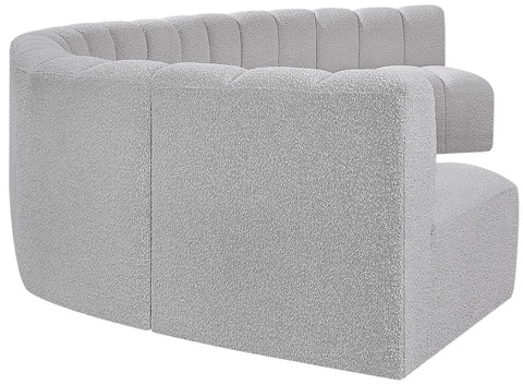Briar Grey 162 Boucle Fabric Upholstered Modular Sectional, 7-Piece