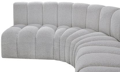 Zara Grey Boucle Fabric Modular Sofa S7B