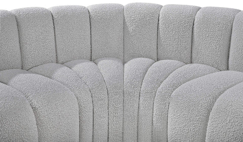 Briar Grey 162 Boucle Fabric Upholstered Modular Sectional, 7-Piece