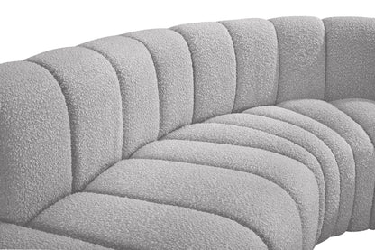 Zara Grey Boucle Fabric Modular Sofa S7C