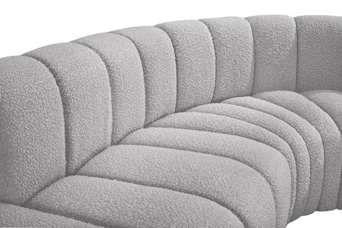Briar Grey 170 Boucle Fabric Upholstered Modular Sectional, 7-Piece