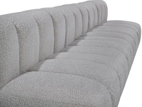 Briar Grey 170 Boucle Fabric Upholstered Modular Sectional, 7-Piece