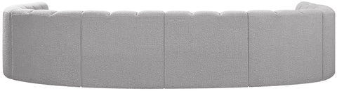 Briar Grey 150 Boucle Fabric Upholstered Modular Sectional, 8-Piece