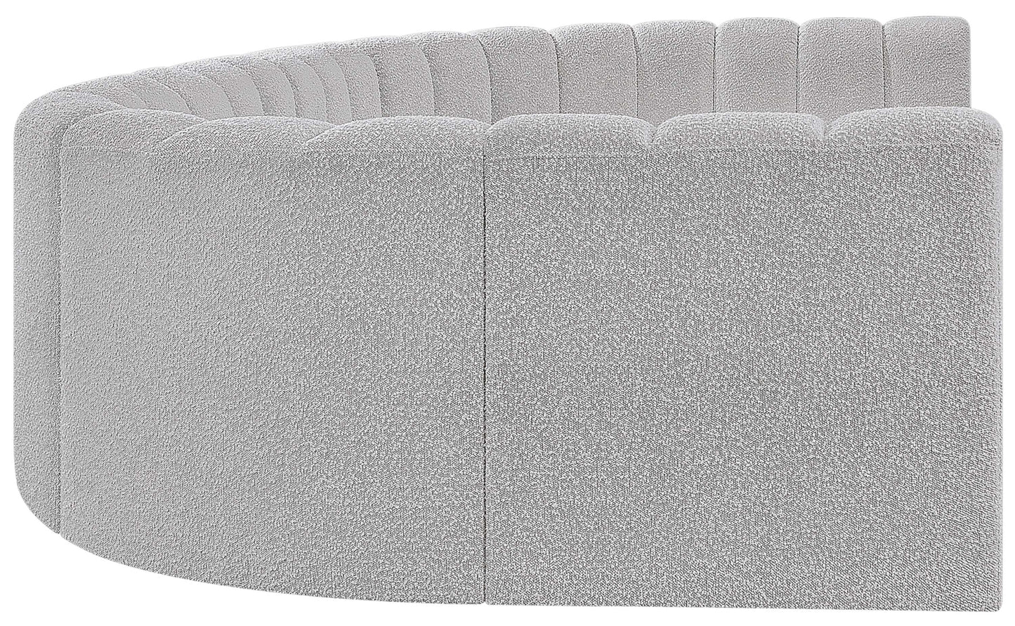 zara grey boucle fabric modular sofa s8a