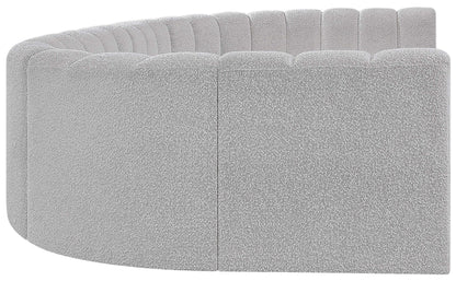 Zara Grey Boucle Fabric Modular Sofa S8A