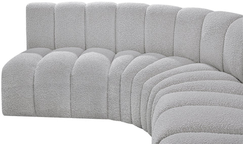 Briar Grey 150 Boucle Fabric Upholstered Modular Sectional, 8-Piece