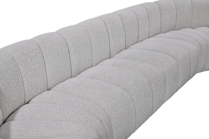 Zara Grey Boucle Fabric Modular Sofa S8A