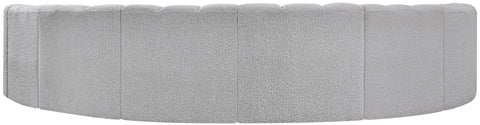 Briar Grey 162 Boucle Fabric Upholstered Modular Sectional, 8-Piece