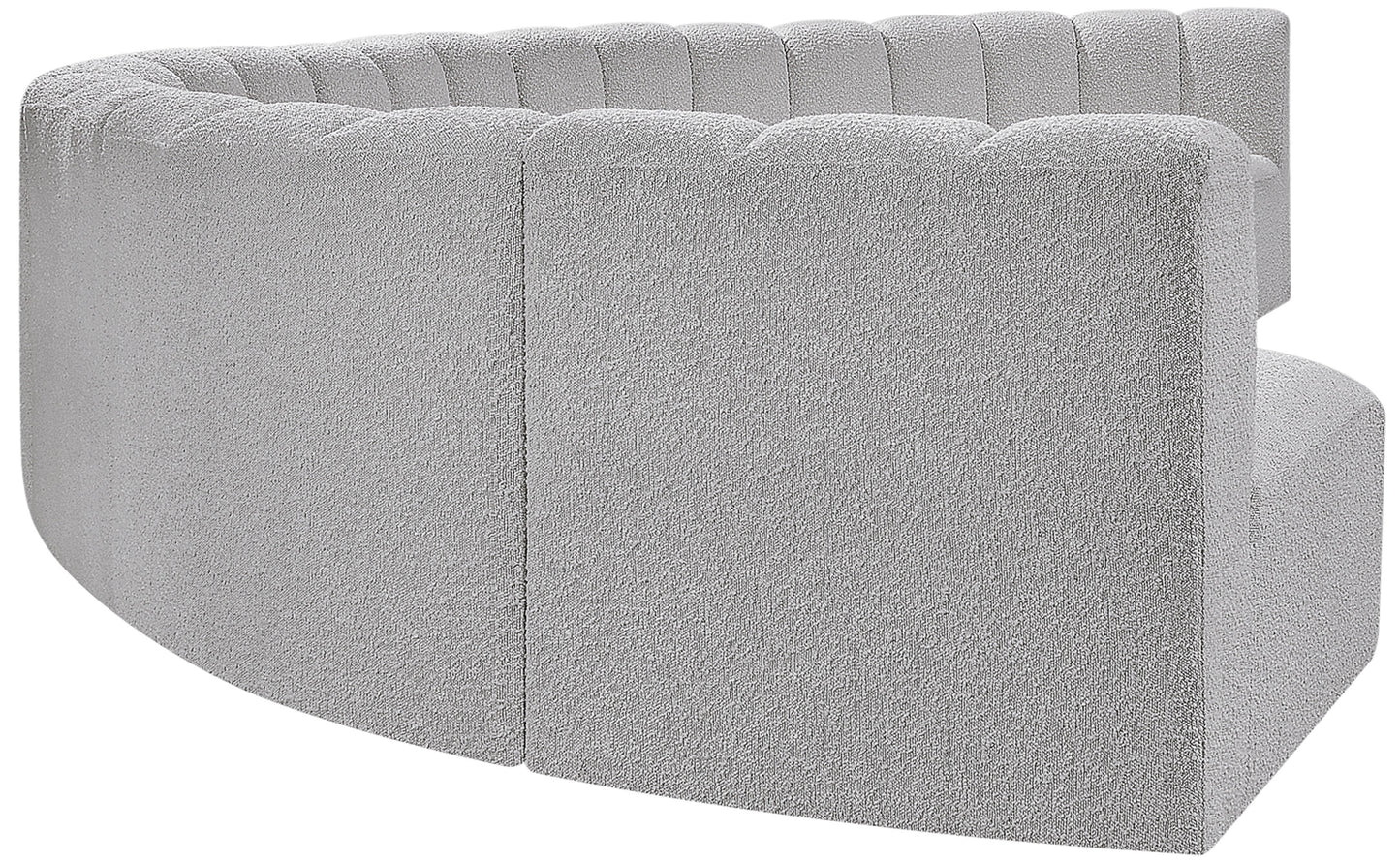 zara grey boucle fabric modular sofa s8b