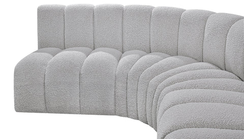 Briar Grey 162 Boucle Fabric Upholstered Modular Sectional, 8-Piece