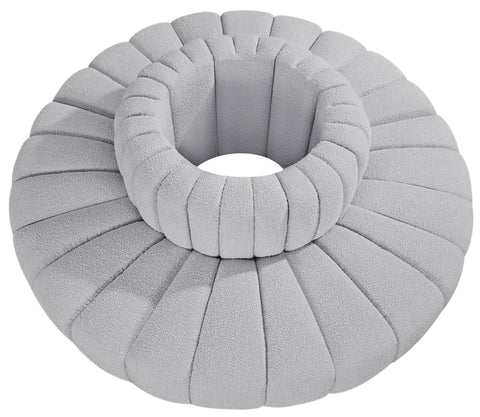 Briar Grey 90 Boucle Fabric Upholstered Modular Sectional, 8-Piece