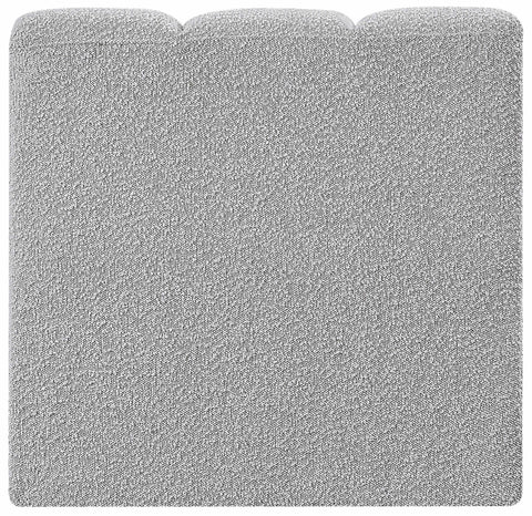 Briar Grey Boucle Fabric Upholstered Modular Straight Chair, 1 Piece