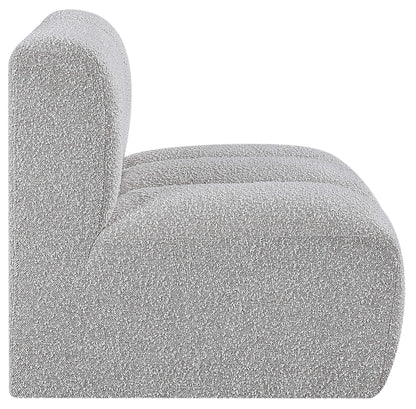 Zara Grey Boucle Fabric Straight Chair ST