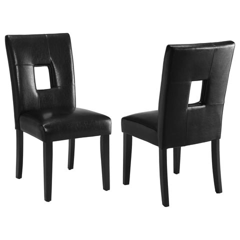 Judd Upholstered Dining Side Chair Black (Set of 2)Black