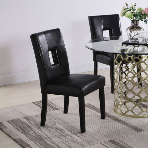 Judd Upholstered Dining Side Chair Black (Set of 2)Black