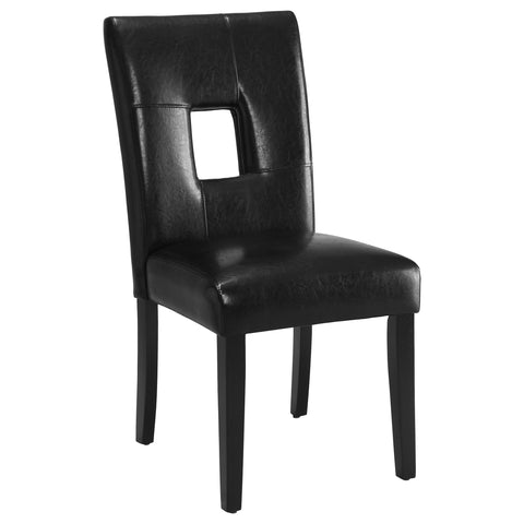 Judd Upholstered Dining Side Chair Black (Set of 2)Black