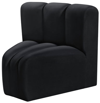 Zara Black Velvet Curved Corner CC