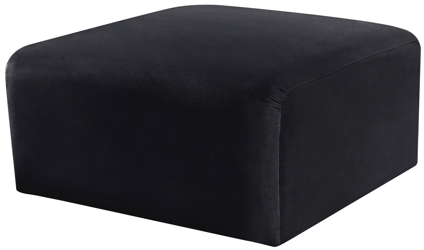 zara black velvet ottoman ott