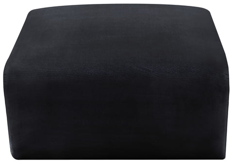 Briar Black Velvet Upholstered Modular Ottoman, 1 Piece