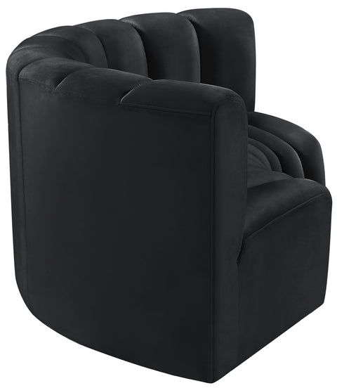 Briar Black 80 Velvet Upholstered Modular Sectional, 3-Piece