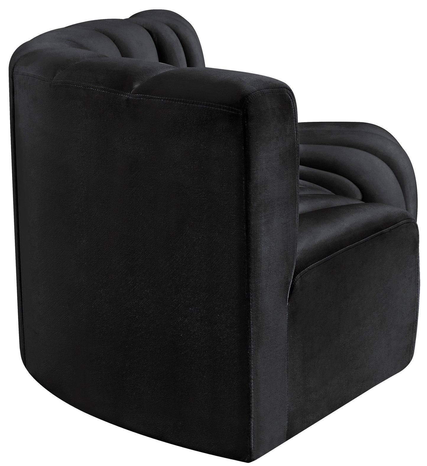 zara black velvet modular sofa s3d