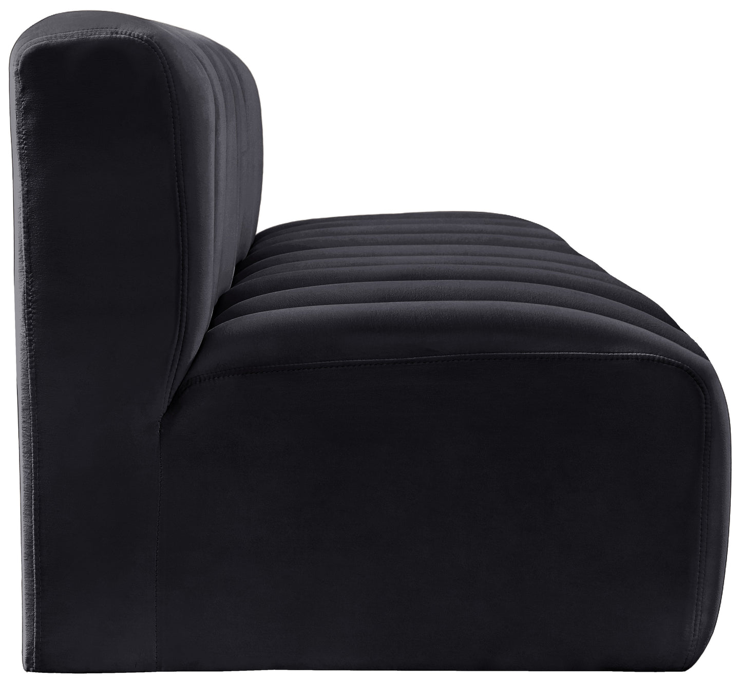 zara black velvet modular sofa s3f