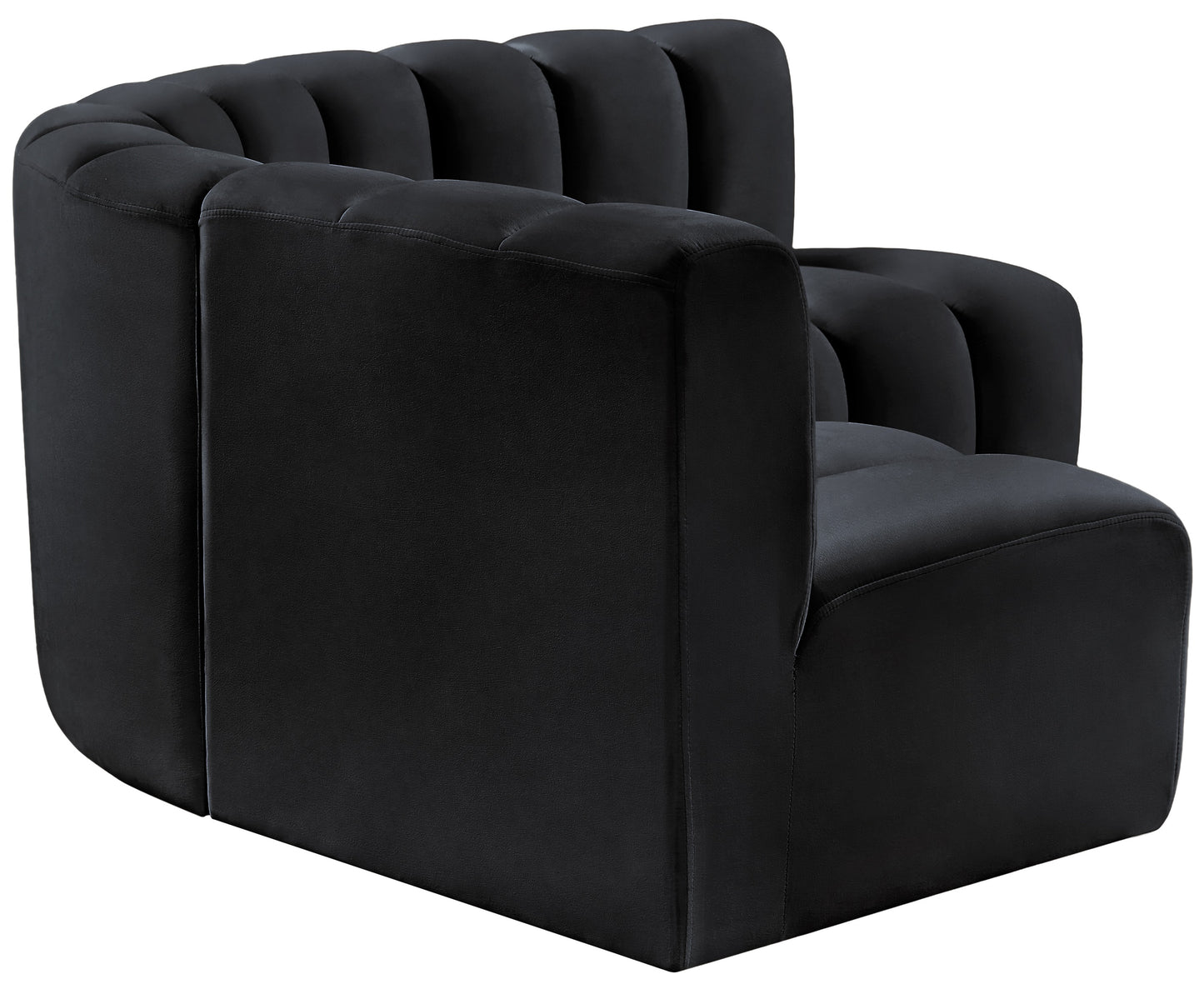 zara black velvet modular sofa s4b