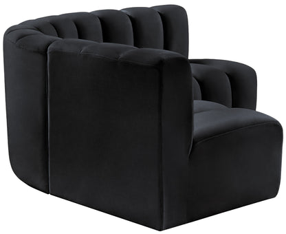 Zara Black Velvet Modular Sofa S4B