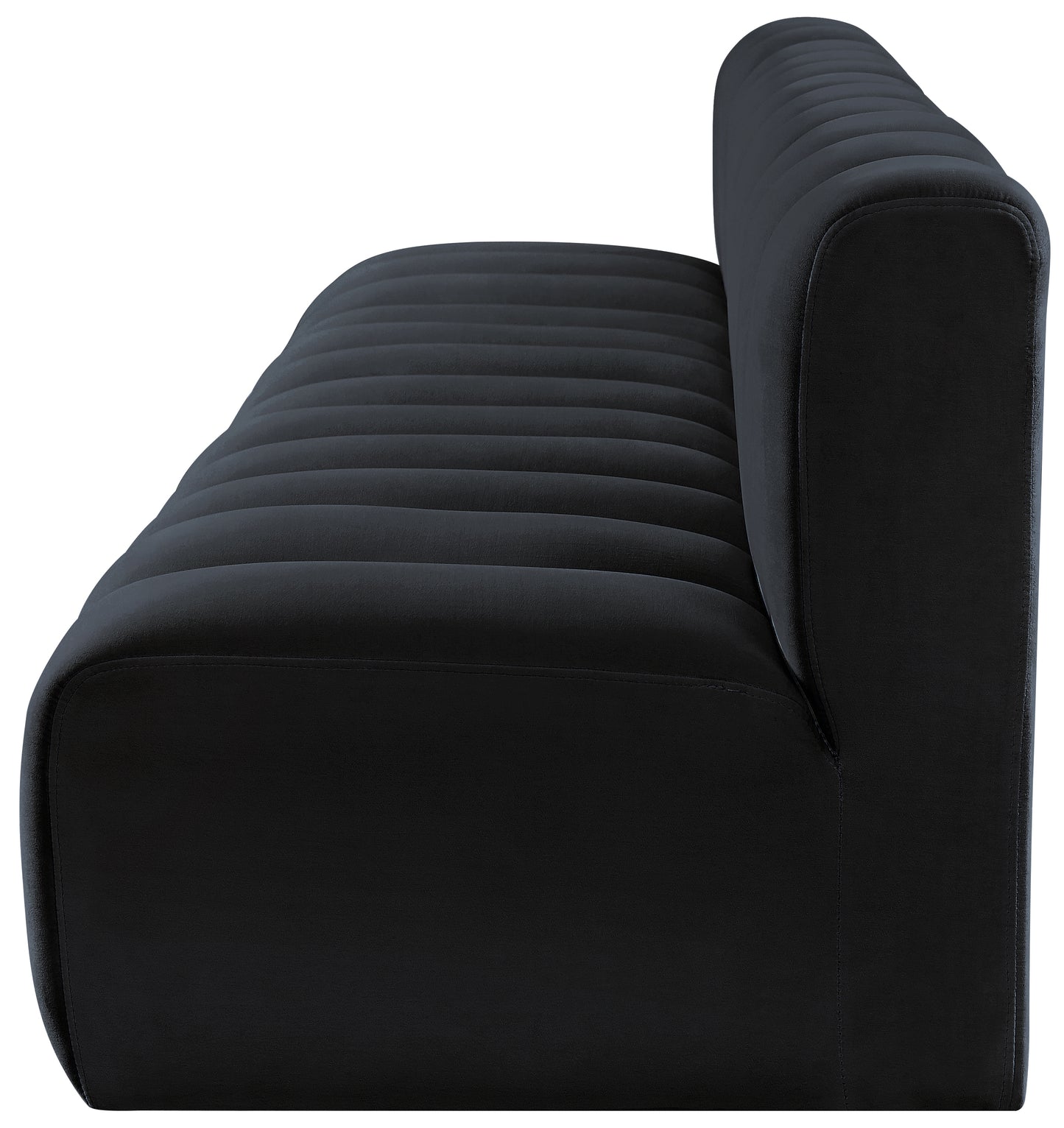 zara black velvet modular sofa s4e