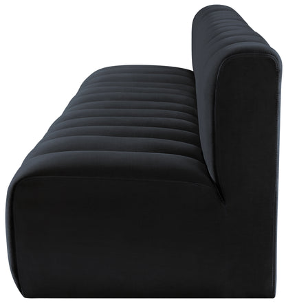 Zara Black Velvet Modular Sofa S4E