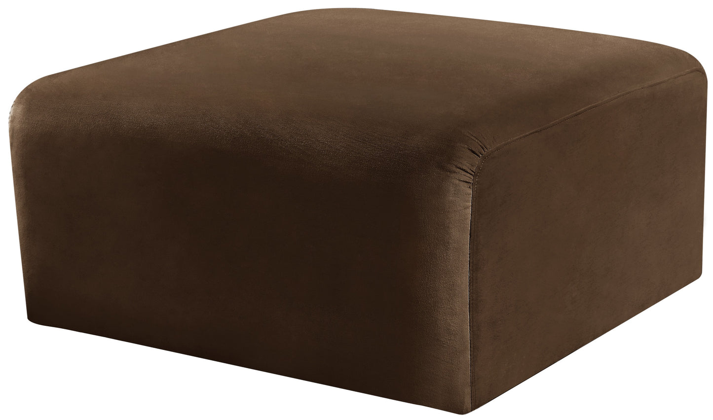 zara brown velvet ottoman ott