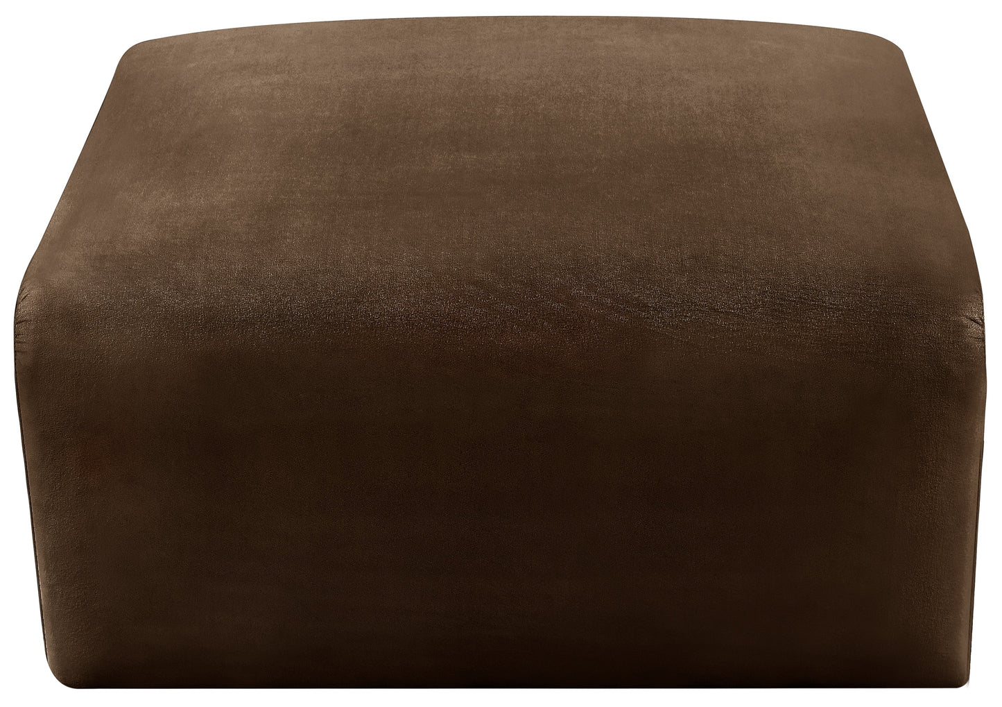 zara brown velvet ottoman ott