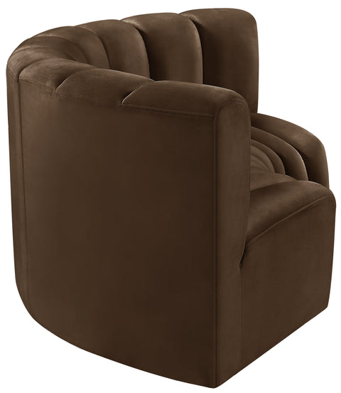 Briar Brown 80 Velvet Upholstered Modular Sectional, 3-Piece