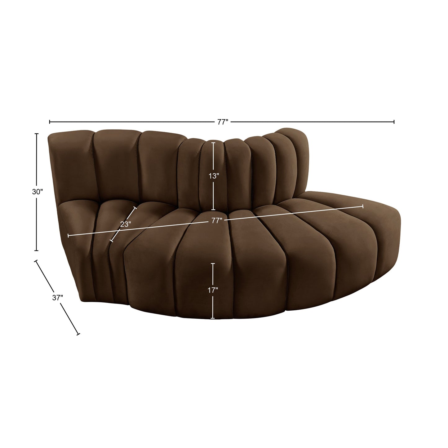 zara brown velvet modular sofa s3e