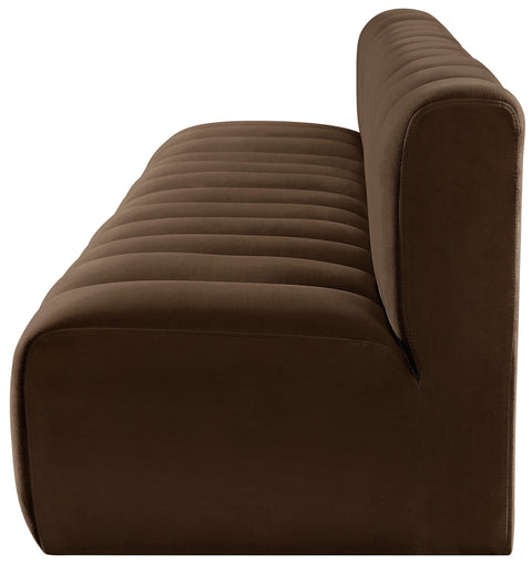 Briar Brown 119 Velvet Upholstered Modular Sectional, 4-Piece