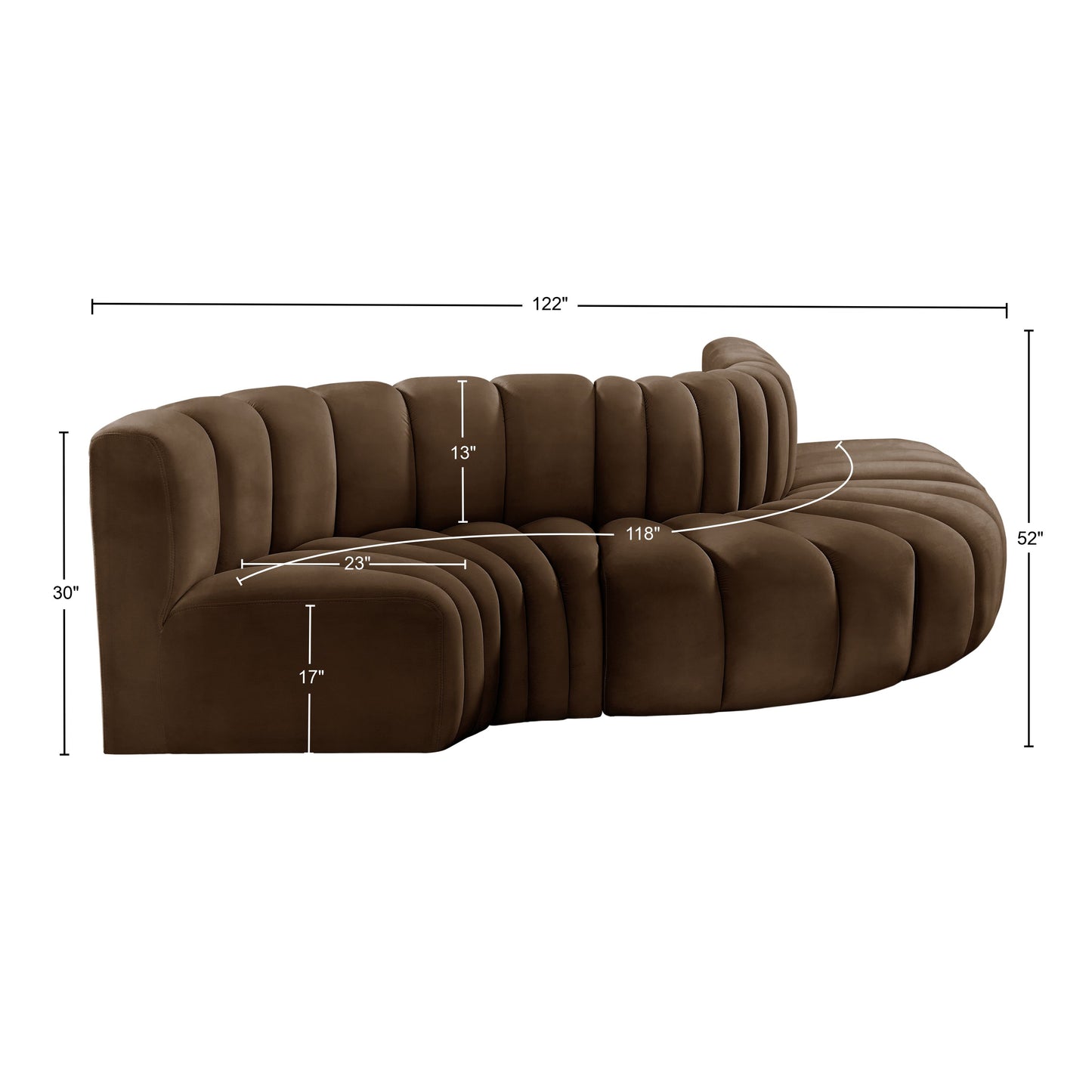 zara brown velvet modular sofa s5b