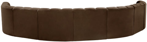 Briar Brown 162 Velvet Upholstered Modular Sectional, 8-Piece