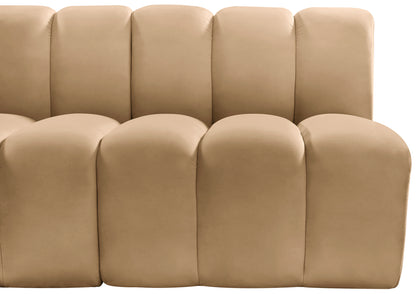 Zara Camel Velvet Modular Sofa S10A