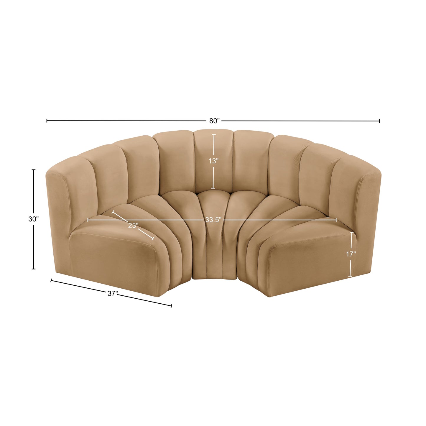 zara camel velvet modular sofa s3c