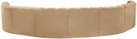 Briar 162 Camel Velvet Upholstered Modular Sectional, 8-Piece