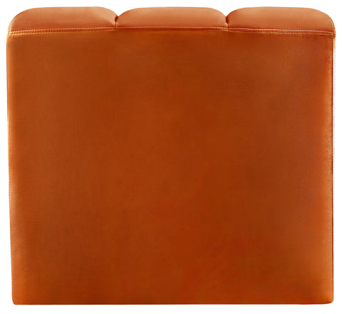 Yara Velvet Upholstered Curved Corner Chair, 1 Piece