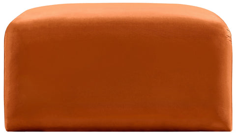 Briar Cognac Velvet Upholstered Modular Ottoman, 1 Piece