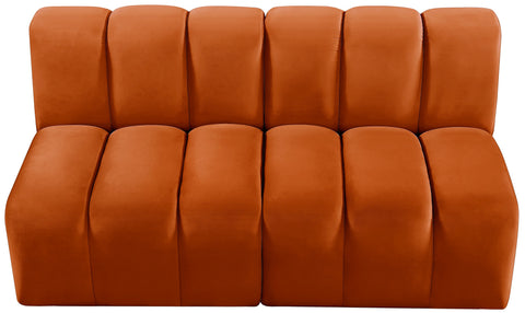 Yara 60" Velvet Upholstered Sectional, 2-Piece