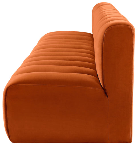 Briar Cognac 119 Velvet Upholstered Modular Sectional, 4-Piece