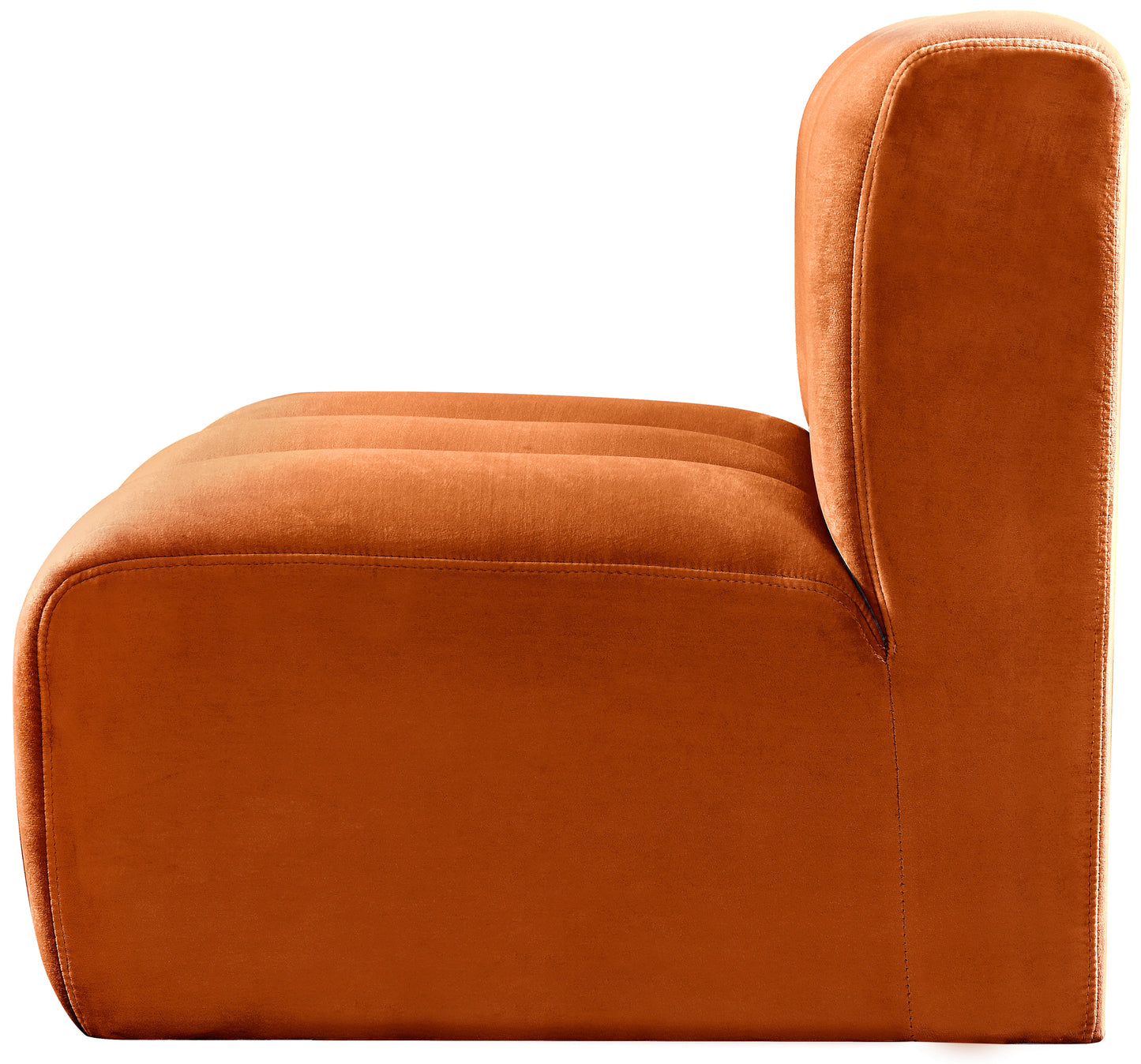 zara cognac velvet straight chair st