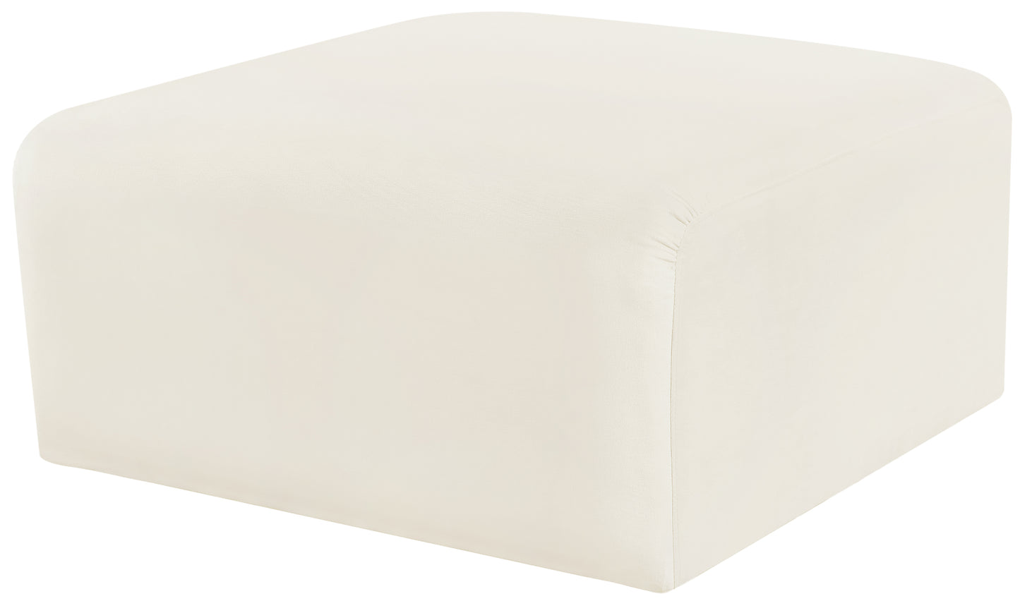 zara cream velvet ottoman ott