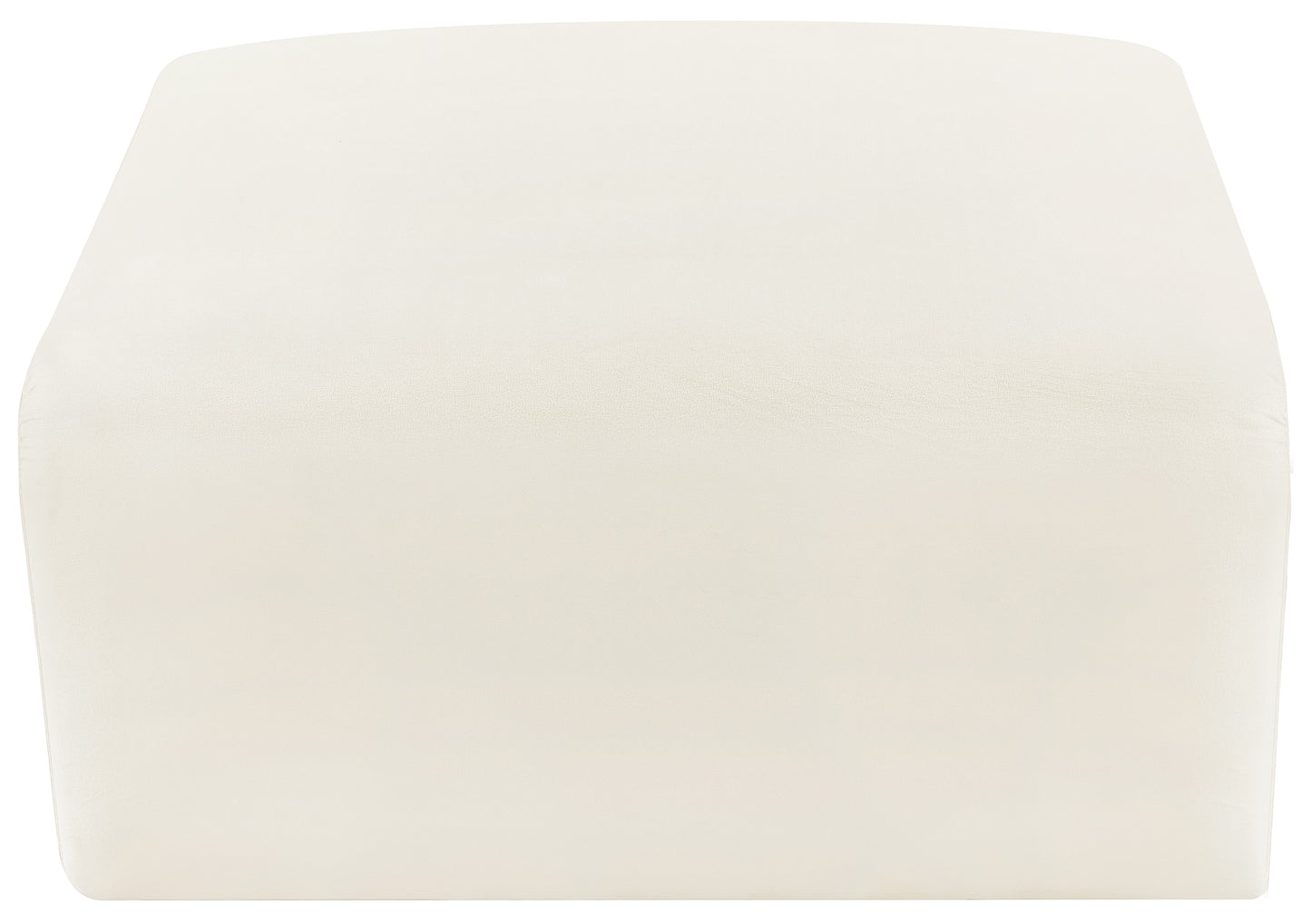 zara cream velvet ottoman ott