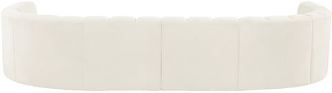 Briar Cream 161 Velvet Upholstered Modular Sectional, 10-Piece