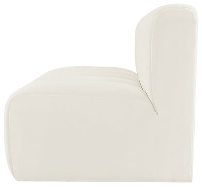 Zara Cream Velvet Modular Sofa S2A